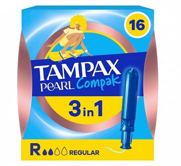 Тампакс (Tampax) тампоны, Pearl Регуляр 16 шт