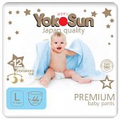 Купить yokosun premium (йокосан) подгузники-трусики размер l (9-14 кг) 44шт в Заволжье