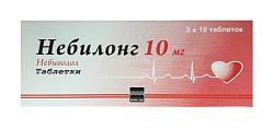 Купить небилонг, таблетки 10мг, 30 шт в Заволжье