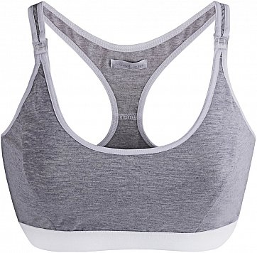 Наша Мама бюстгальтер-топ универсальный послеродовый для кормления, цвет серый меланж, размер 80C