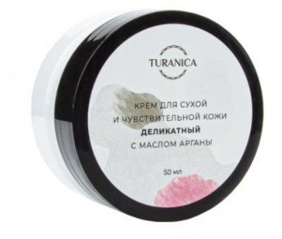Купить turanica (тураника) крем для сухой и чувствительной кожи деликатный с маслом арганы, 50мл в Заволжье