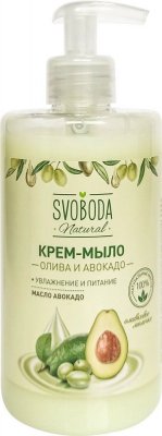 Купить svoboda natural (свобода натурал) крем-мыло жидкое олива и авокадо, 430 мл в Заволжье