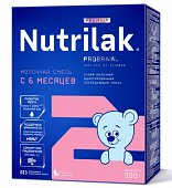Купить нутрилак премиум 2 (nutrilak premium 2) молочная смесь адаптированная с 6 месяцев, 300г в Заволжье