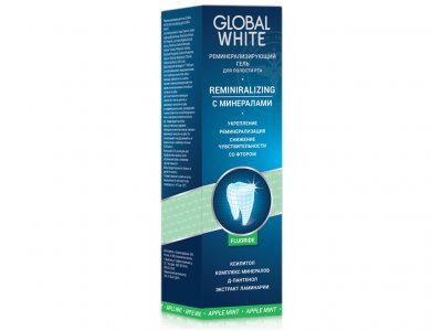 Купить глобал вайт (global white) гель ременирализирующий для полости рта, 40мл в Заволжье
