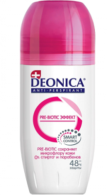 Купить deonica (деоника) дезодорант антиперспирант pre-biotic эффект ролик, 50мл в Заволжье