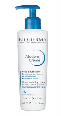 Купить bioderma atoderm (биодерма атодерм) крем для лица и тела с помпой 200мл в Заволжье