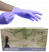 Купить перчатки sfm смотровые нестерильные нитриловые неопудрен текстурир размер xl, 100 пар, фиолетовые в Заволжье