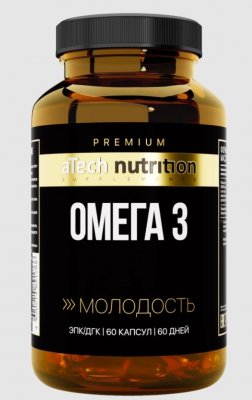 Купить atech nutrition premium (атех нутришн премиум) омега 3, капсулы массой 1350 мг 60 шт бад в Заволжье