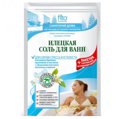 Купить фитокосметик санаторий дома соль для ванн илецкая для снятия стреса и усталости, 530г в Заволжье