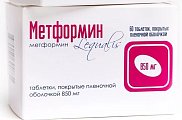 Купить метформин, таблетки, покрытые пленочной оболочкой 850мг, 60 шт в Заволжье