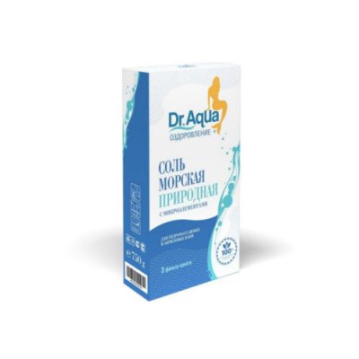 Купить доктор аква (dr.aqua) соль для ванн морская природная кор 250г, 3 шт в Заволжье