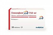 Купить глюкофаж лонг, таблетки с пролонгированным высвобождением 750мг, 30 шт в Заволжье