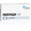 Купить рисперидон, таблетки, покрытые пленочной оболочкой 4мг, 20 шт в Заволжье
