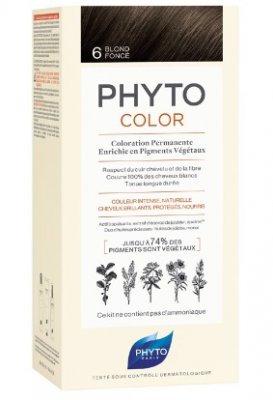 Купить фитосолба фитоколор (phytosolba phyto color) краска для волос оттенок 6 тёмный блонд(фитосолба, франция) в Заволжье