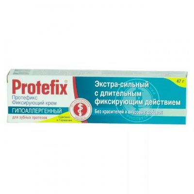 Купить протефикс (protefix) крем для фиксации зубных протезов гипоаллергенный 40мл в Заволжье