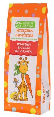 Купить лакомства для здоровья мармелад для детей морковь и лимон, 105г в Заволжье