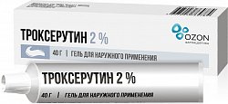 Купить троксерутин, гель для наружного применения 2%, 40г в Заволжье