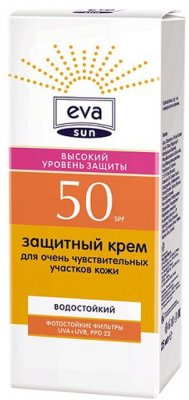 Купить eva sun (ева сан) крем для загара, 25мл spf50 в Заволжье