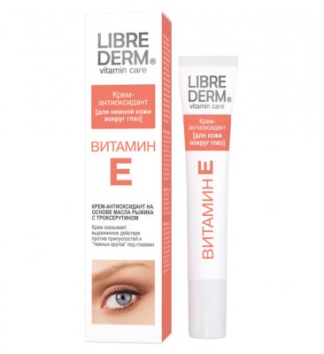 Купить librederm витамин е (либридерм) крем-антиоксидант для нежной кожи вокруг глаз, 20мл в Заволжье