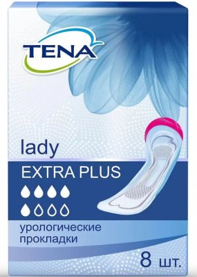 Купить tena (тена) прокладки, lady slim extra plus, 8 шт в Заволжье