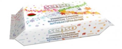 Купить senso (сенсо) салфетки влажные универсальные антибактериальные 100шт в Заволжье