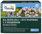 Купить dr vistong (д-р вистонг) комплекс валериана+пустырник с глицином, капсулы 30 шт бад в Заволжье