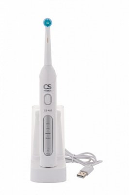 Купить зубная щетка электрическая звуковая cs medica cs-485, с зарядным устройством в Заволжье