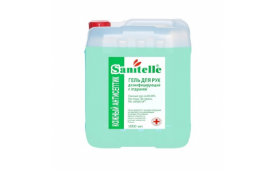 Купить sanitelle (санитель) гель для рук антисептический с экстрактом алоэ и витамином е 5000мл в Заволжье