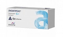 Купить лизипрекс, таблетки 5 мг, 60шт в Заволжье