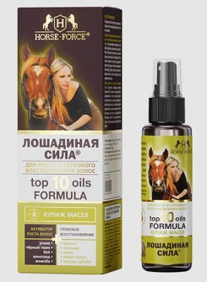 Купить лошадиная сила (horse forse) купаж масел для волос восстановление и рост, 100мл в Заволжье