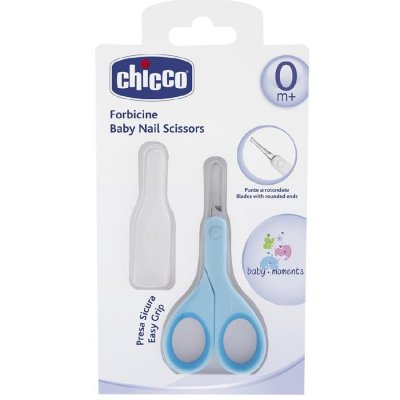 Купить chicco (чикко) ножницы детские с чехлом, голубые в Заволжье