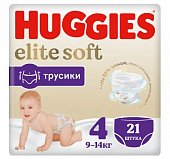 Купить huggies (хаггис) трусики elitesoft 4, 9-14кг 21 шт в Заволжье
