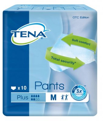 Купить tena (тена) подгузники-трусы, pants plus m, 10 шт в Заволжье
