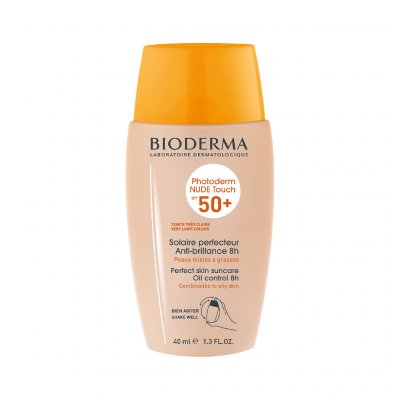 Купить bioderma photoderm (биодерма фотодерм) флюид для лица солнцезащитный тон светный 40мл spf50+ в Заволжье