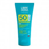 Купить librederm bronzeada (либридерм) крем солнцезащитный для лица и зоны декольте, 50мл spf50 в Заволжье