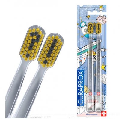Купить curaprox ultrasoft duo hento toto edition (курапрокс) набор зубных щеток, 2 шт в Заволжье