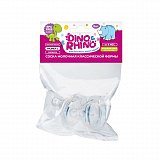 Соска молочная классической формы с быстрым потоком (силикон) Дино и Рино (Dino & Rhino), 2шт