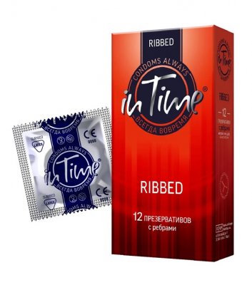 Купить in time (ин тайм) презервативы ребристые 12шт в Заволжье