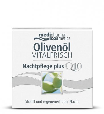 Купить медифарма косметик (medipharma cosmetics) olivenol vitalfrisch крем для лица ночной против морщин, 50мл в Заволжье