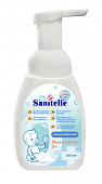 Купить sanitelle (санитель) мыло-пенка детское с экстрактом корня мыльнянки 0+, 250 мл в Заволжье