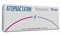 Купить аторвастатин, таблетки, покрытые пленочной оболочкой 10мг, 90 шт в Заволжье