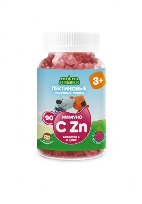 Купить ми-ми-мишки иммуно витамином с и zn для детей 3-14лет, таблетки 90 шт бад в Заволжье