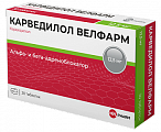 Купить карведилол велфарм, таблетки 12,5мг 30шт в Заволжье