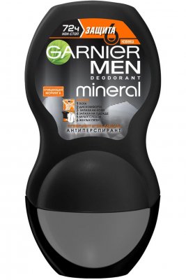 Купить garnier men mineral (гарньер) дезодорант-антиперспирант защита 6 72 часа ролик, 50мл в Заволжье