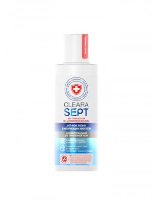 Купить clearasept anti-acne (креласепт) лосьон антибактериальный для проблемной кожи с матирующим эффектом, 150мл в Заволжье