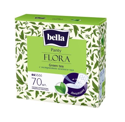 Купить bella (белла) прокладки panty flora с экстрактом зеленого чая 70 шт в Заволжье