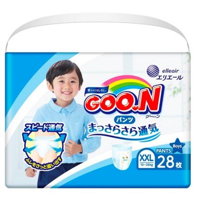Купить goo.n (гуун) подгузники-трусики для мальчиков и для девочек xxl 13-25кг 38 шт в Заволжье