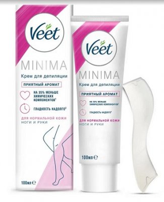 Купить veet minima (вит) крем для депиляции для нормальной кожи, 100мл в Заволжье