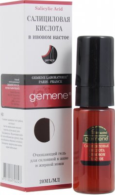 Купить gemene (дженеме) гель косметический для лица салициловая кислота в ивовом настое, 20мл в Заволжье