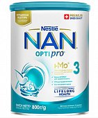 Купить nan optipro 3 (нан) смесь сухая для детей с 12 месяцев, 800г в Заволжье